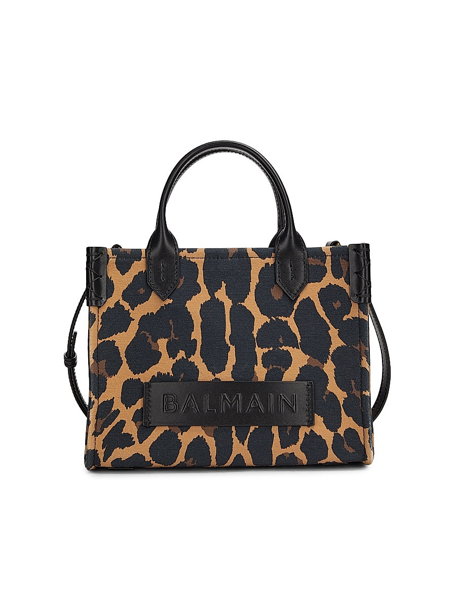 Small B-Army Leopard Printed Shopper Tote Bag