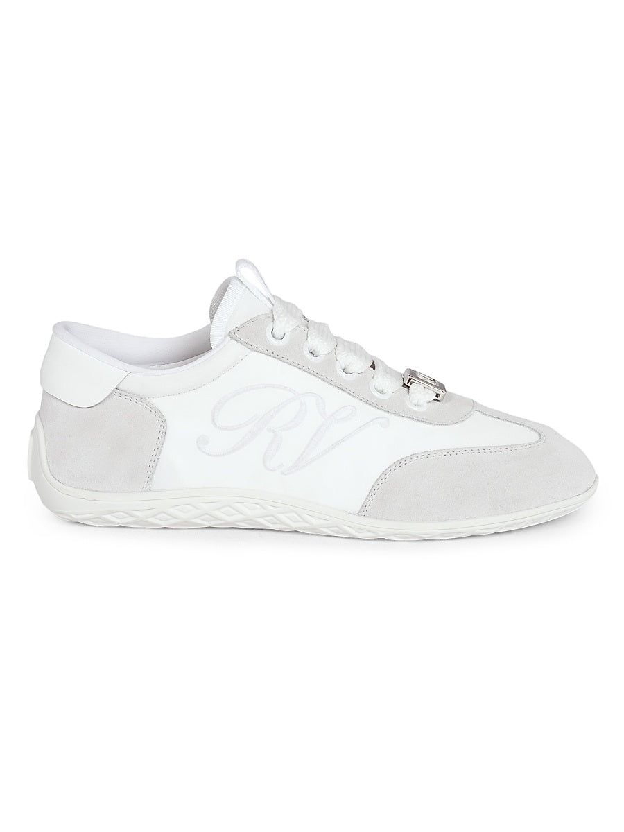 Viv Suede & Mesh Low-Top Sneakers