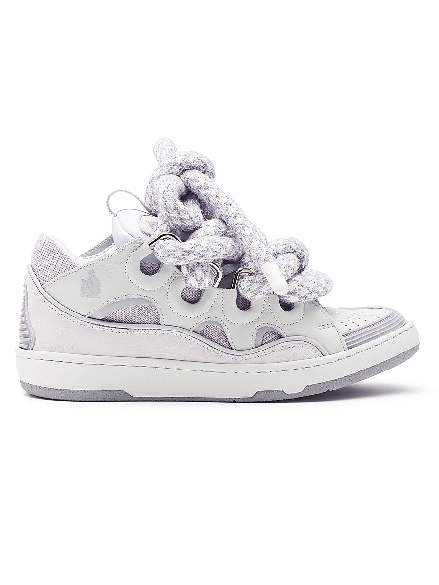 Curb Sneakers In Leather With Snake Laces