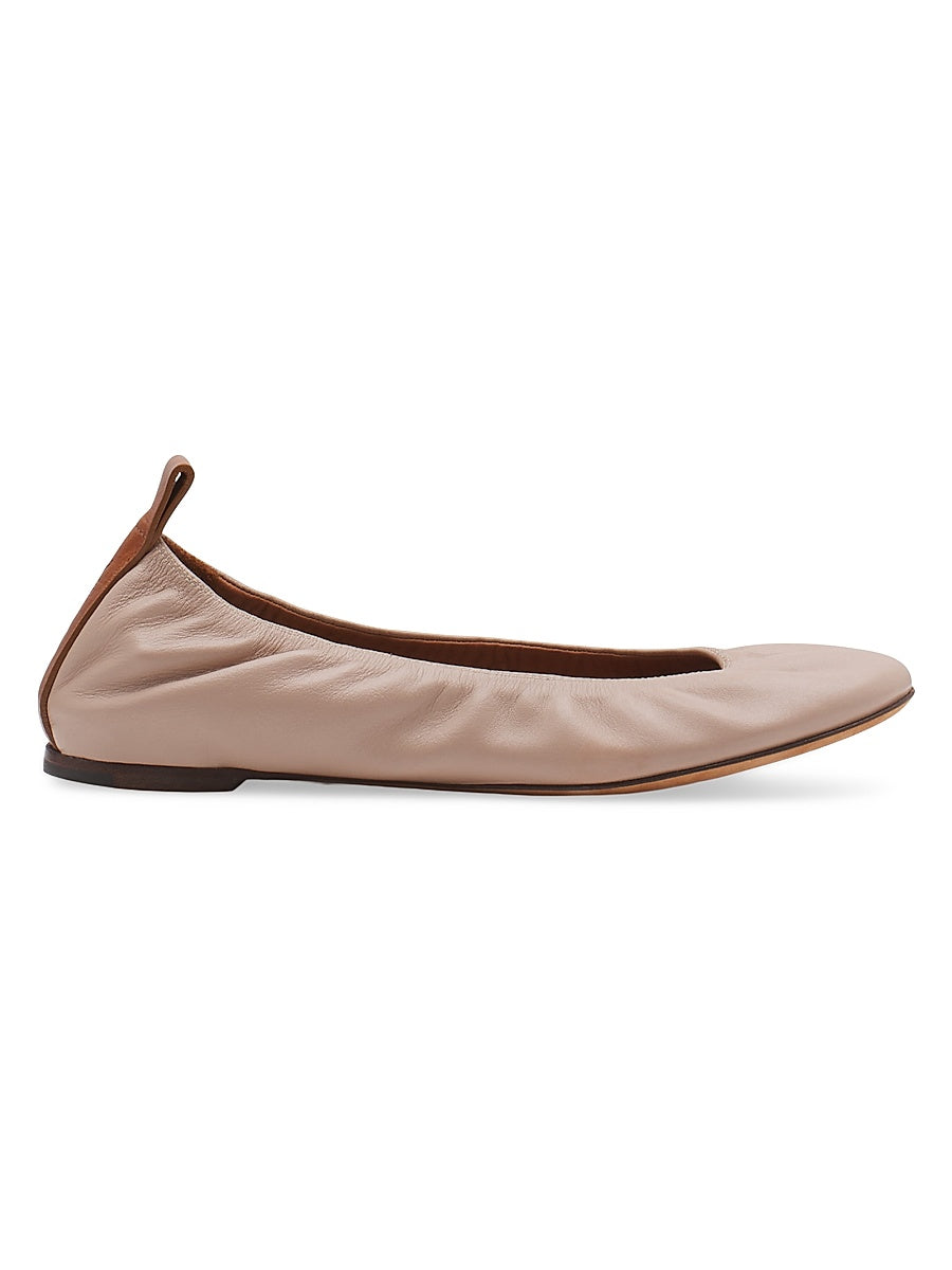 Leather Ballerina Flats