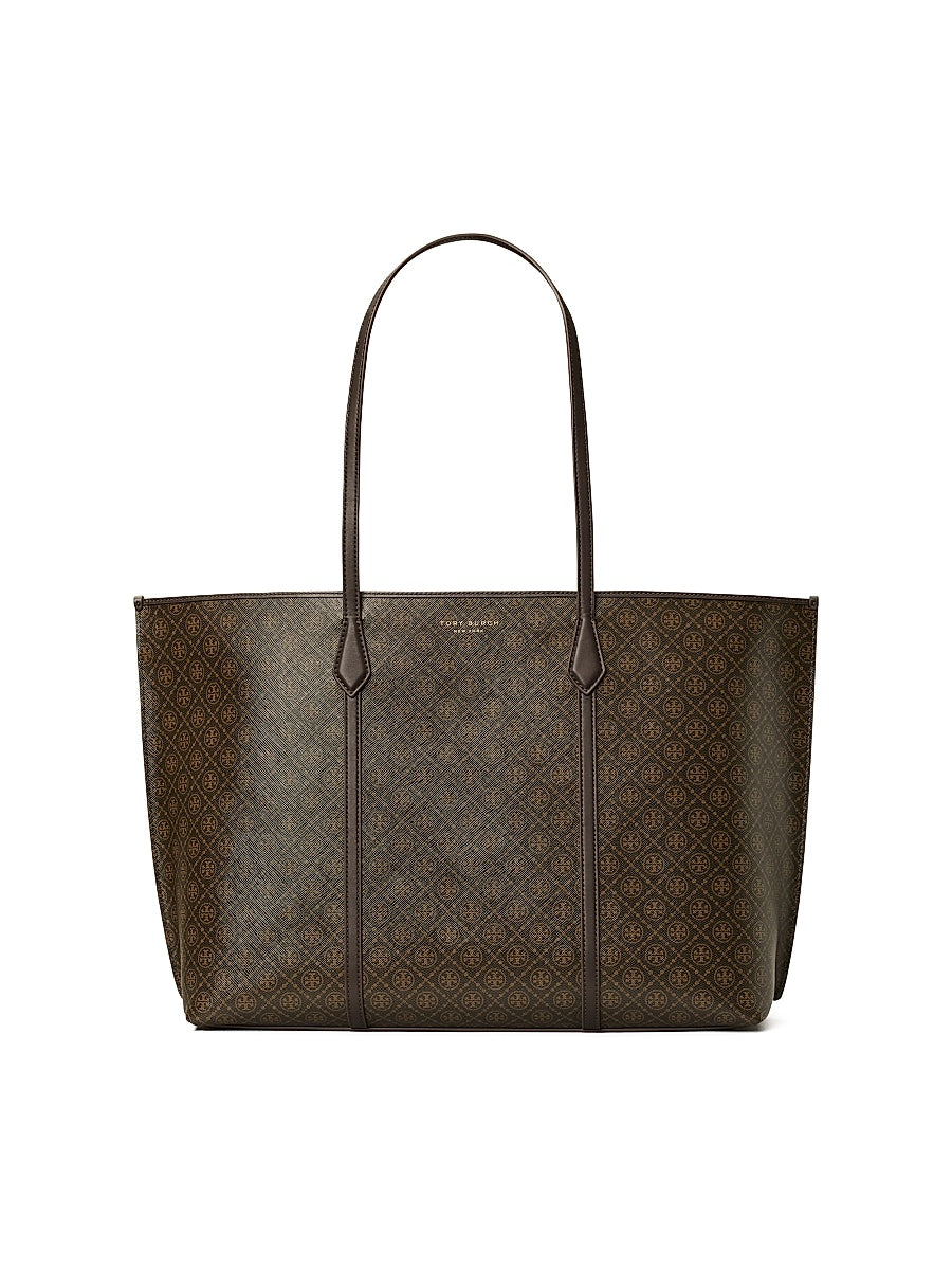 Perry Monogram Coated Canvas Tote Bag
