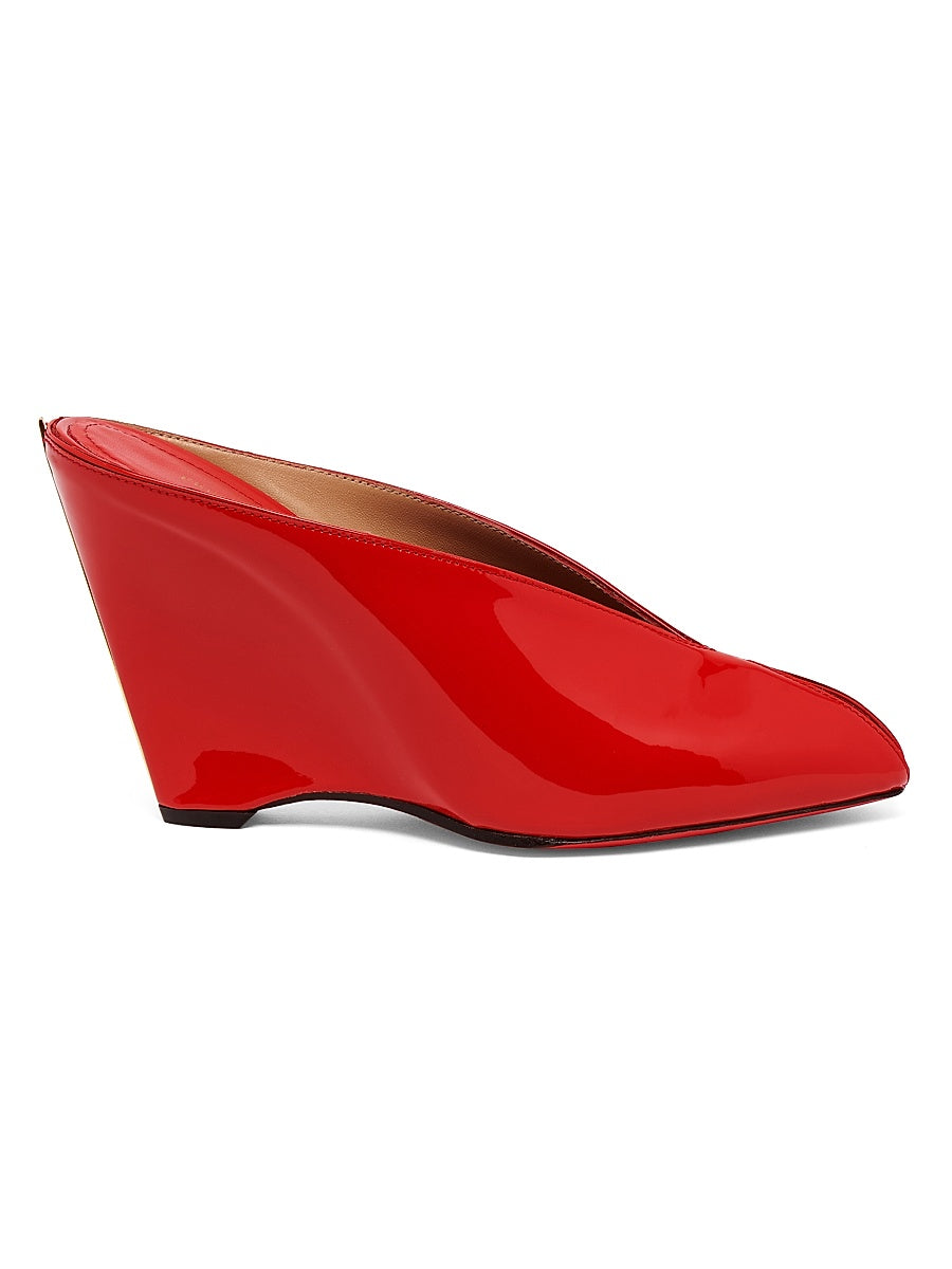 Alicia 95MM Patent Leather Mules