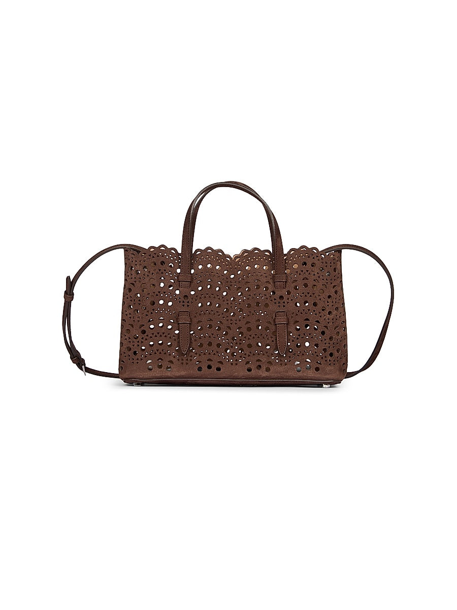 Eyelet Leather Shoulder Bag