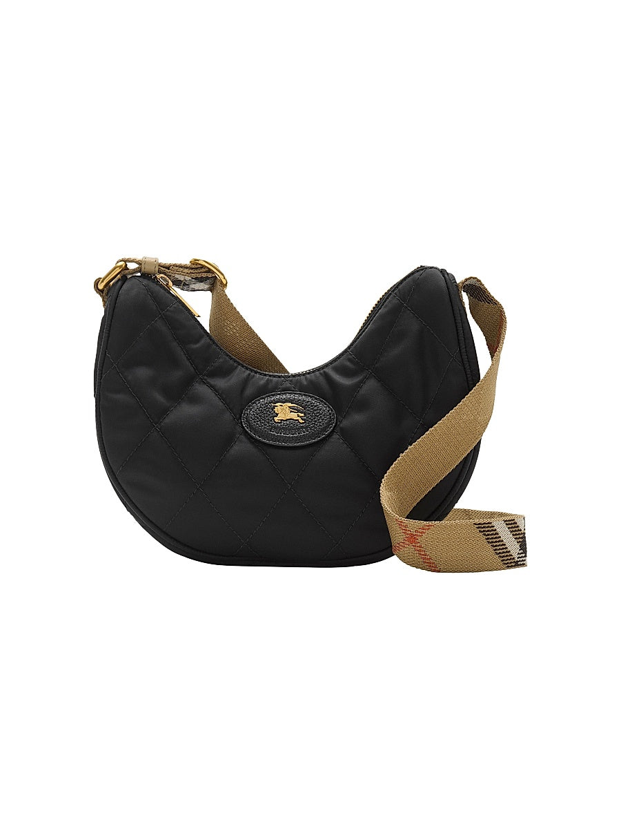 Quilted Horseshoe Crossbody Bag