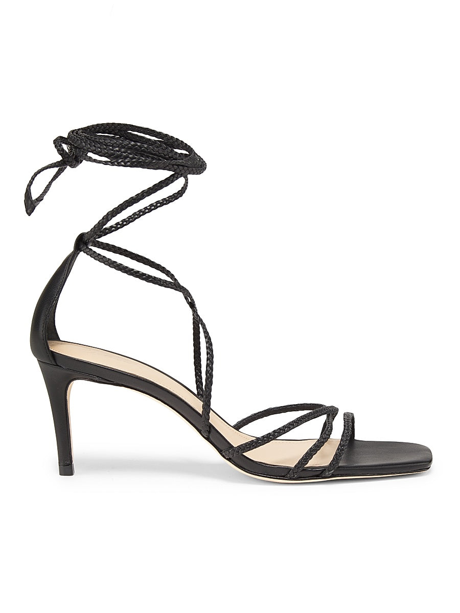 70MM Braided Leather Sandals