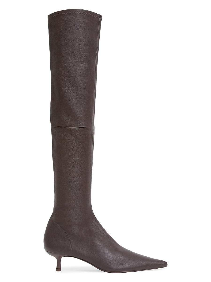 Joni 45MM Stretch-Leather Knee-High Boots