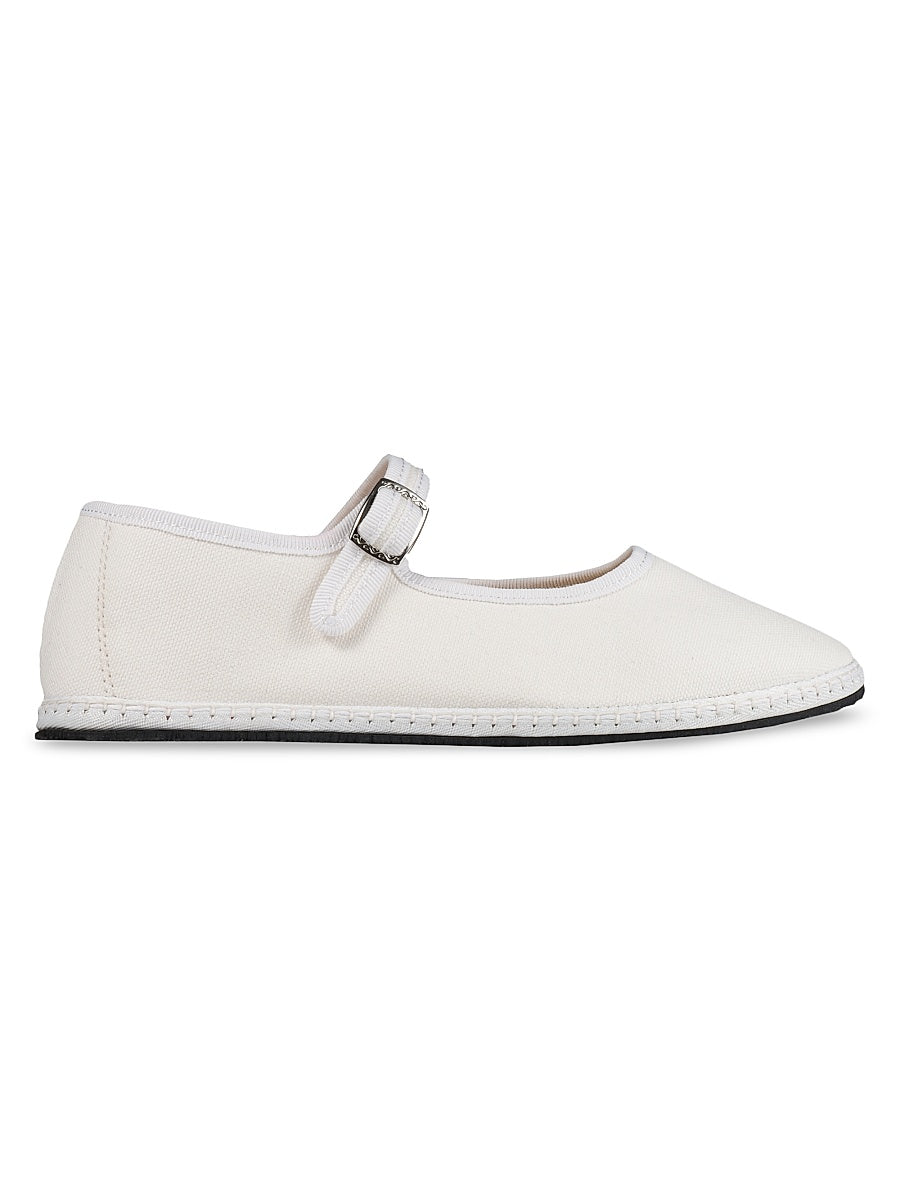 Canvas Mary Janes