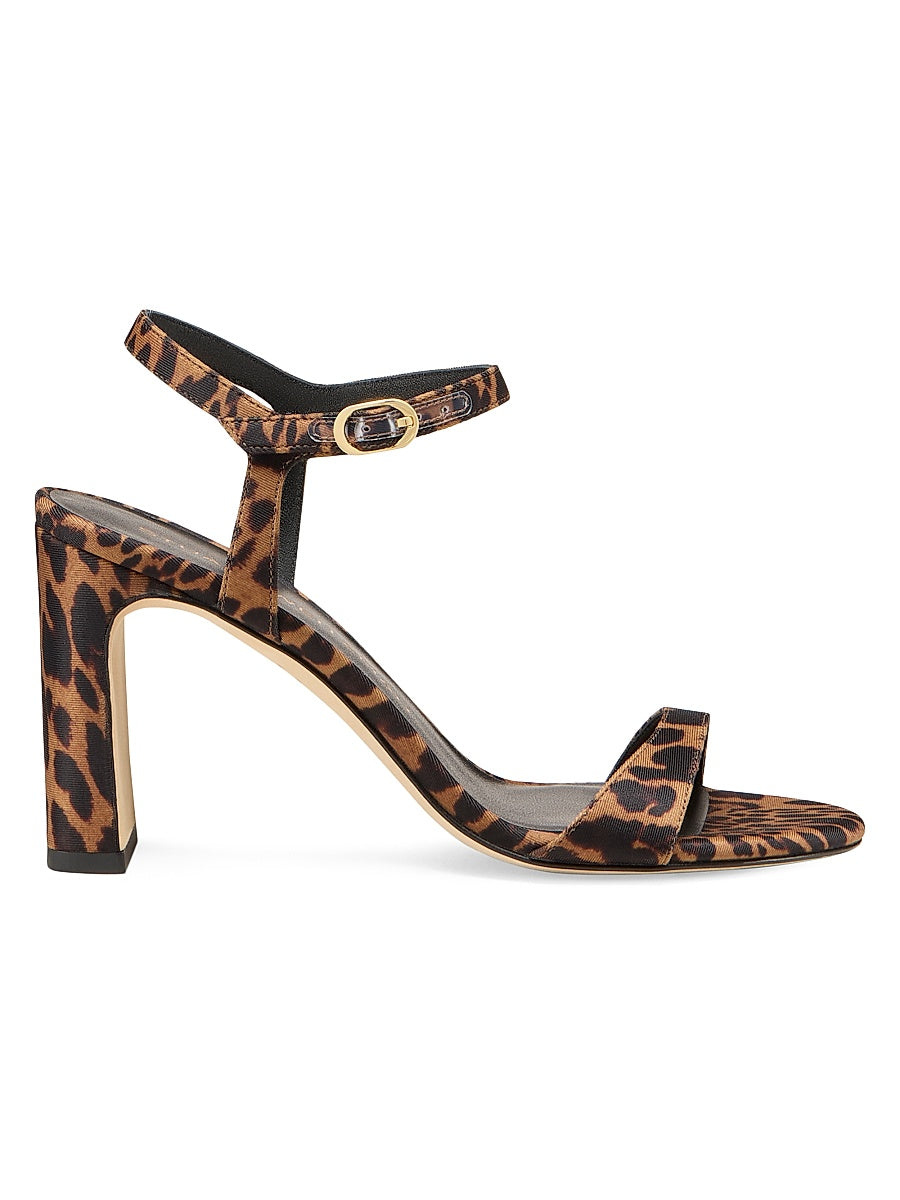 Babette 85MM Leopard Block-Heel Sandals