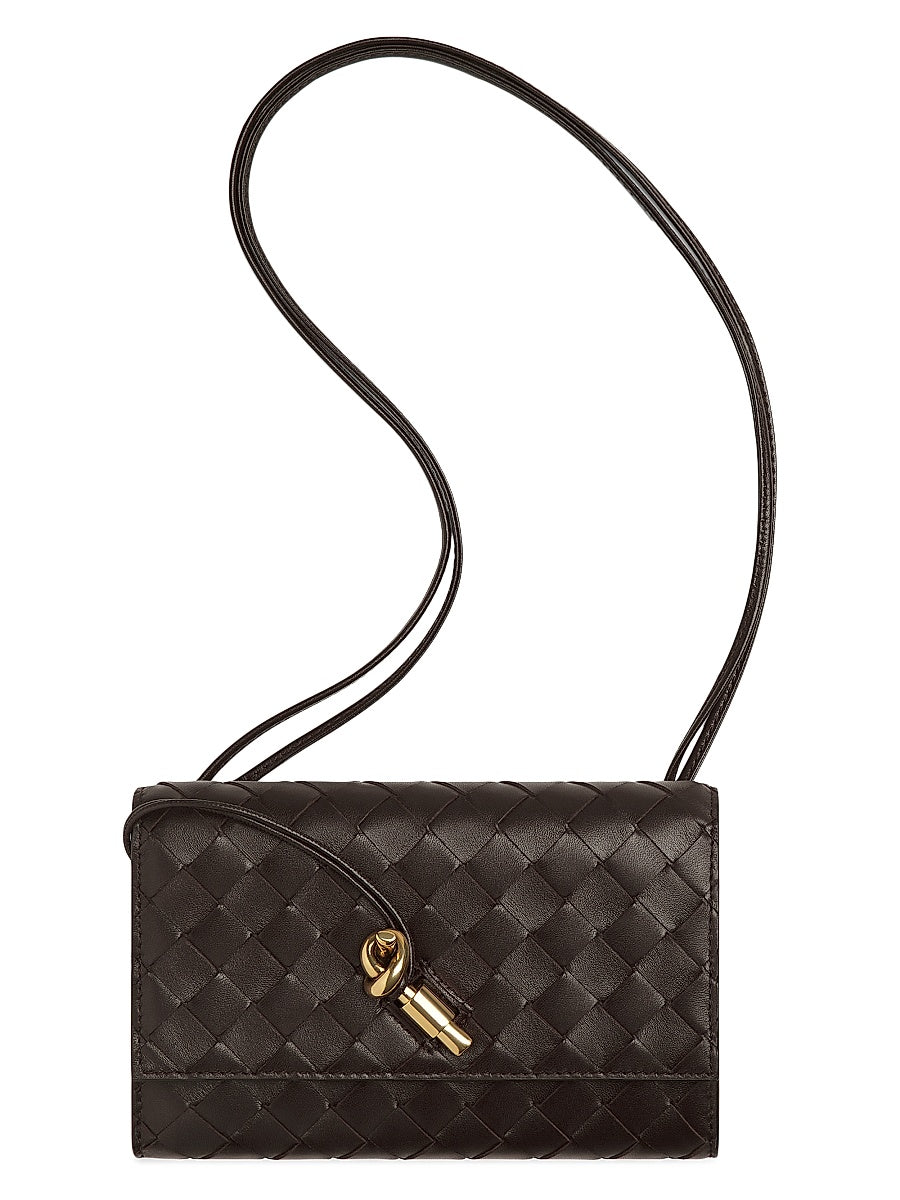 Andiamo Intrecciato Leather Shoulder Bag