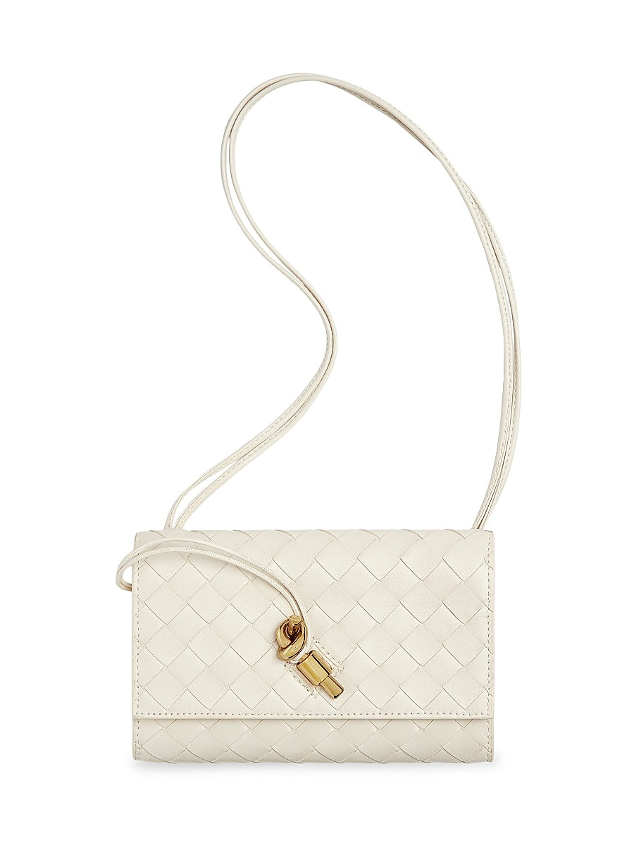 Andiamo Intrecciato Leather Shoulder Bag
