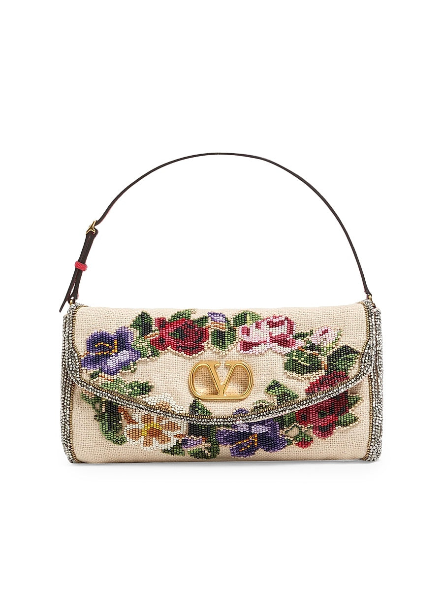 Vain Soft Embroidered Small Shoulder Bag