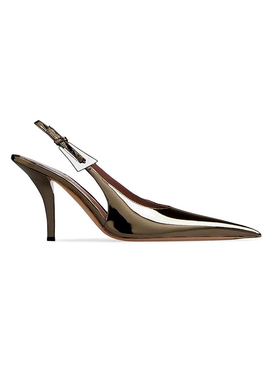 Jessica 75MM Metallic Leather Pumps