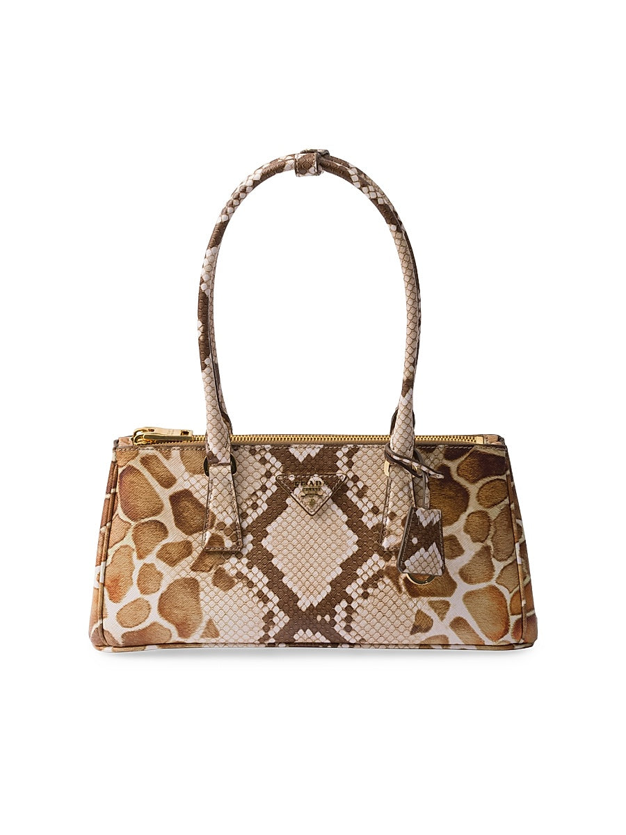 Galleria Medium Printed Saffiano Leather Top Handle Bag