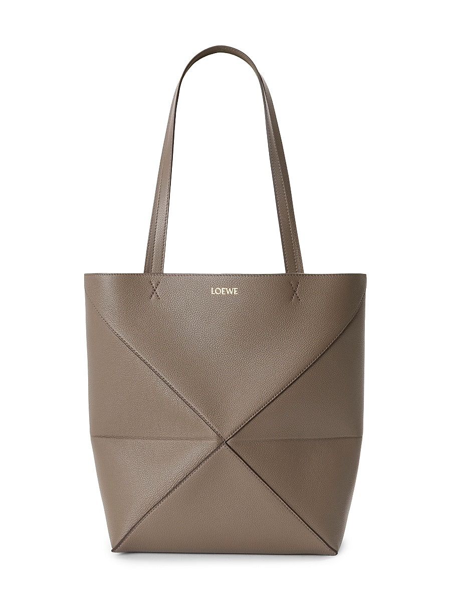 Medium Puzzle Fold Leather Tote Bag