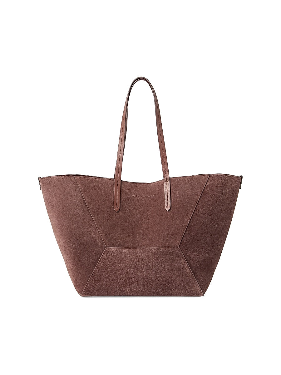 Duo Tote Bag in Suede