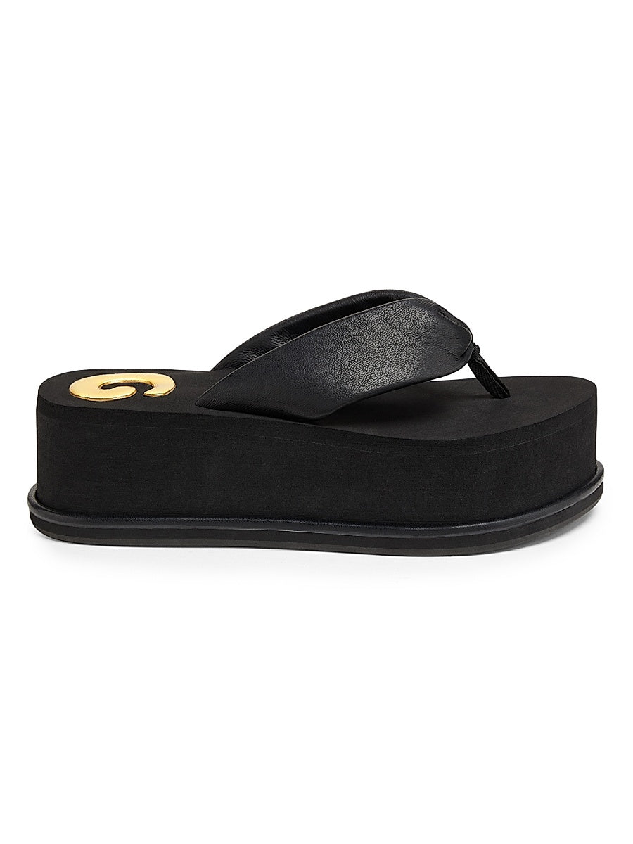 Leather Platform Sandals