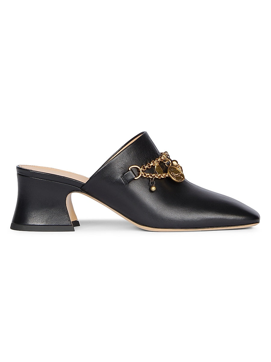 Chloé Charms Leather Mules