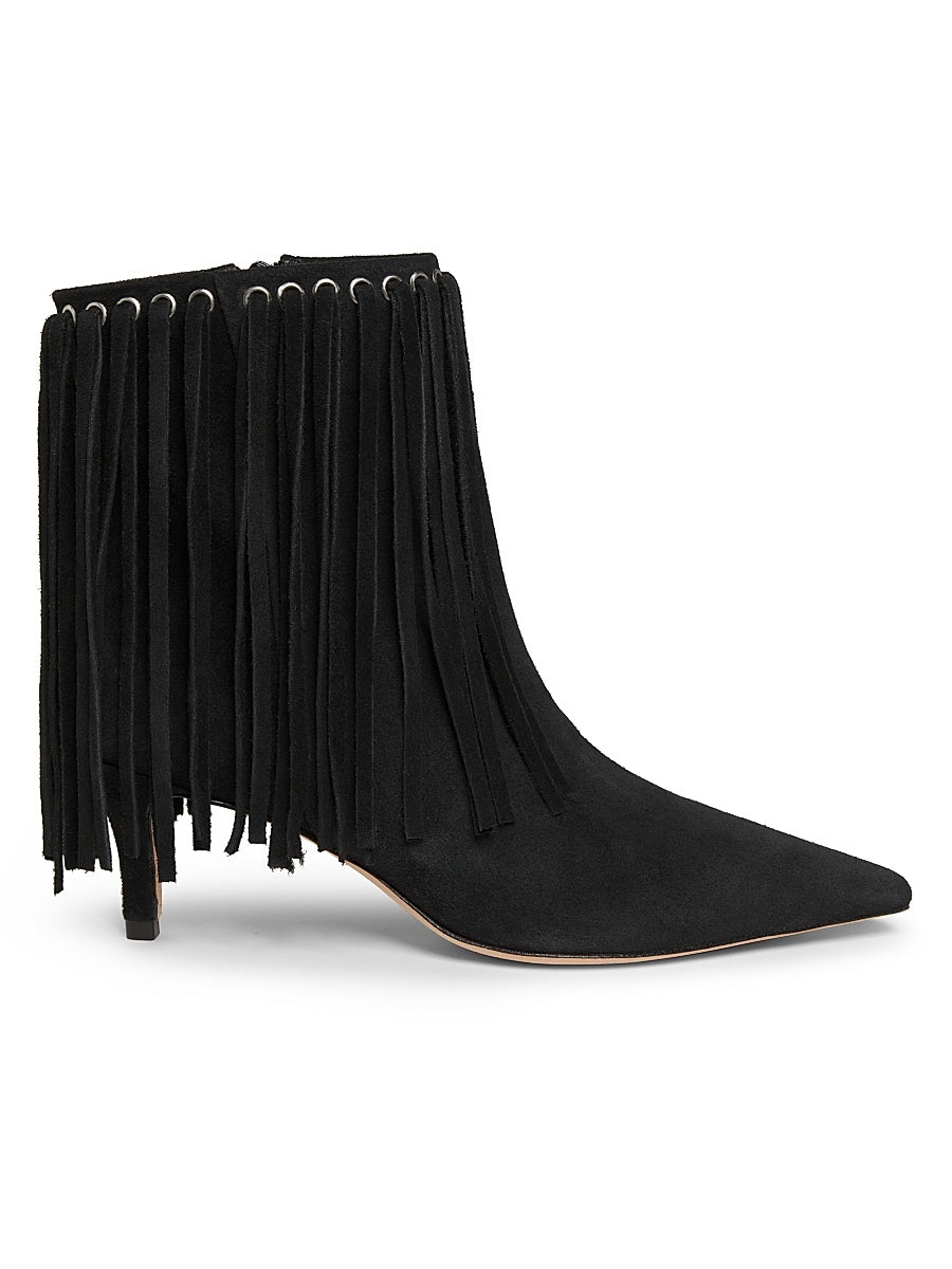 Sammy Fringe Suede Ankle Boots