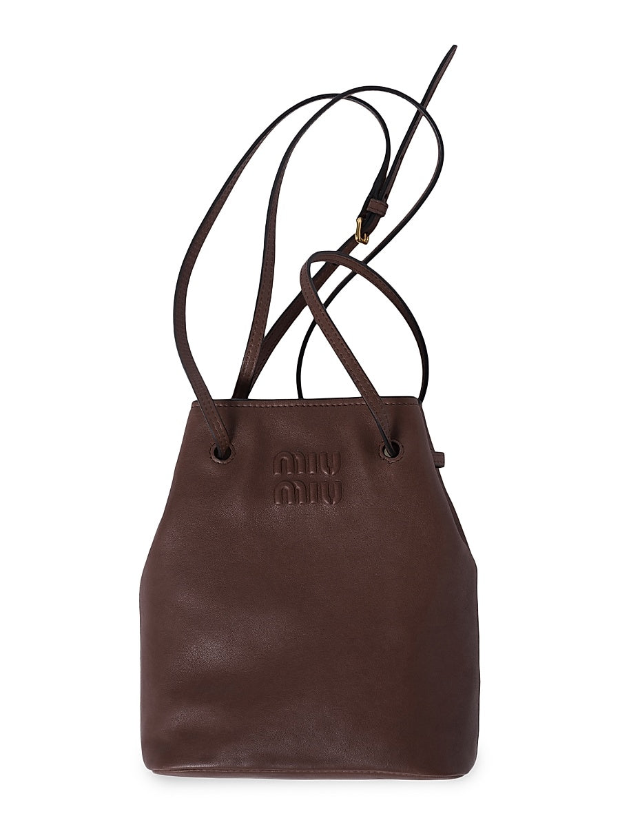 Nappa Leather Mini Bucket Bag