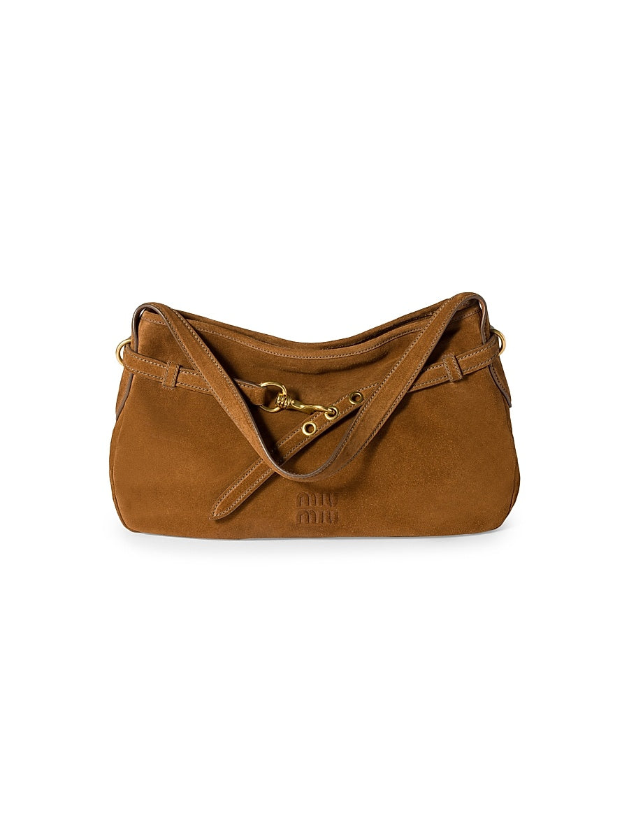 Aventure Suede Shoulder Bag