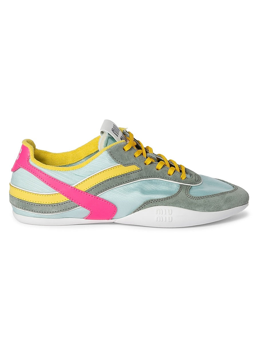 Gymnasium Technical Fabric and Suede Sneakers