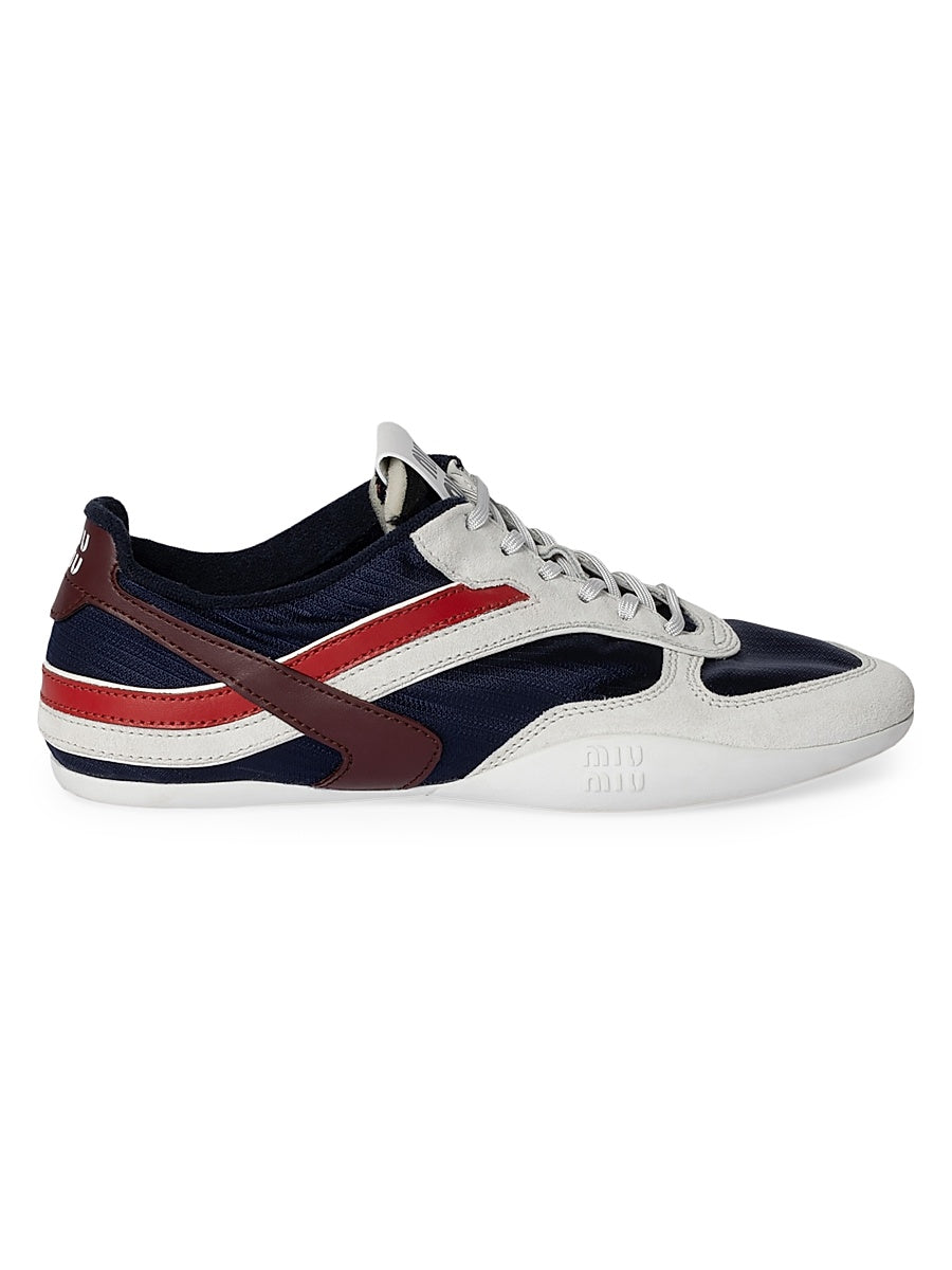 Gymnasium Technical Fabric and Suede Sneakers