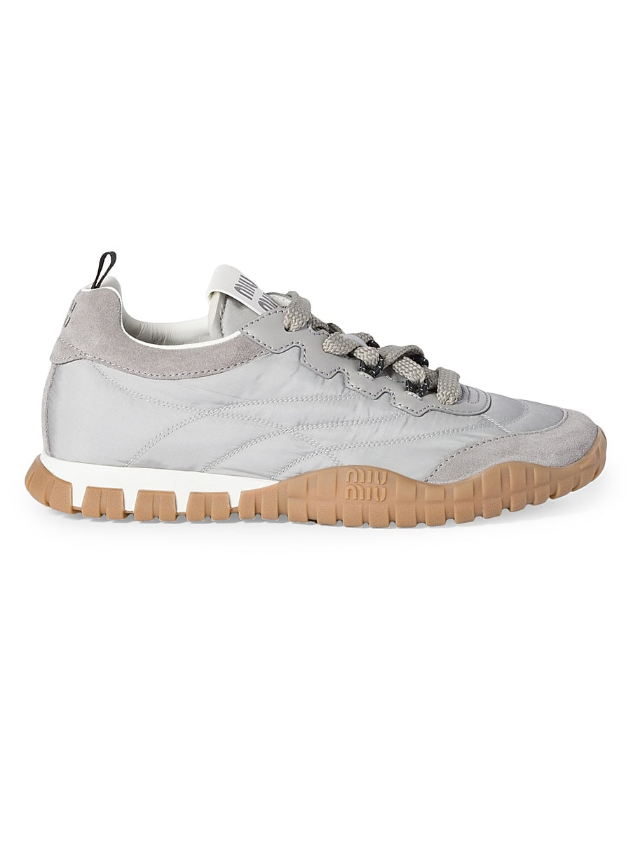 Tyre Technical Fabric and Suede Sneakers
