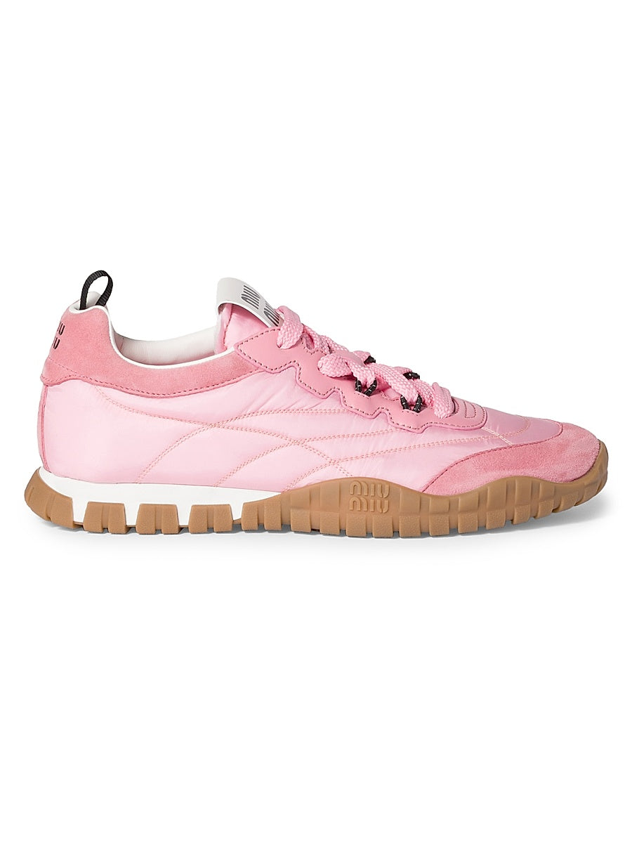 Tyre Technical Fabric and Suede Sneakers