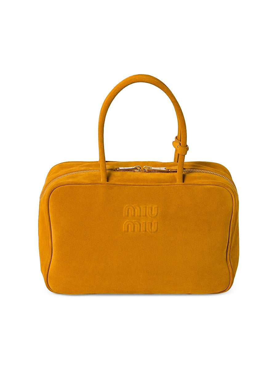 Suede Beau Top Handle Bag