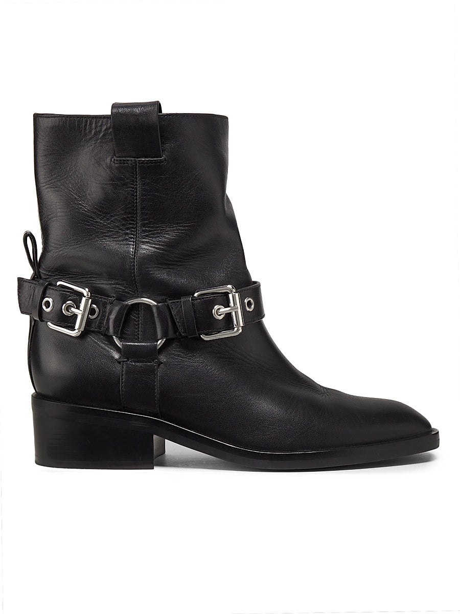 Alexa Leather Moto Boots