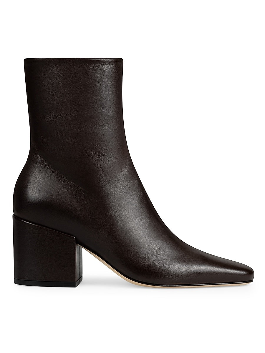 Alma 70MM Leather Ankle Boots