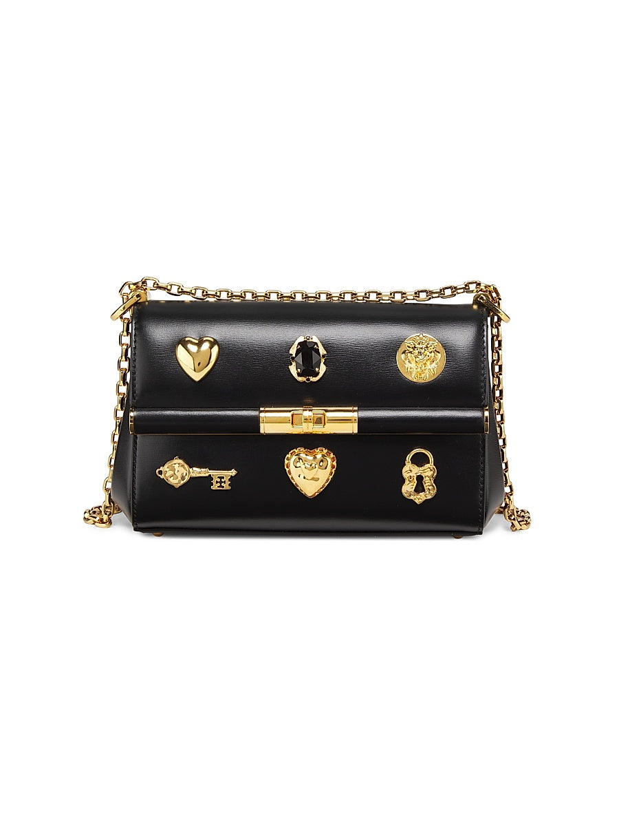 Marelene Charm-Detailed Leather Shoulder Bag
