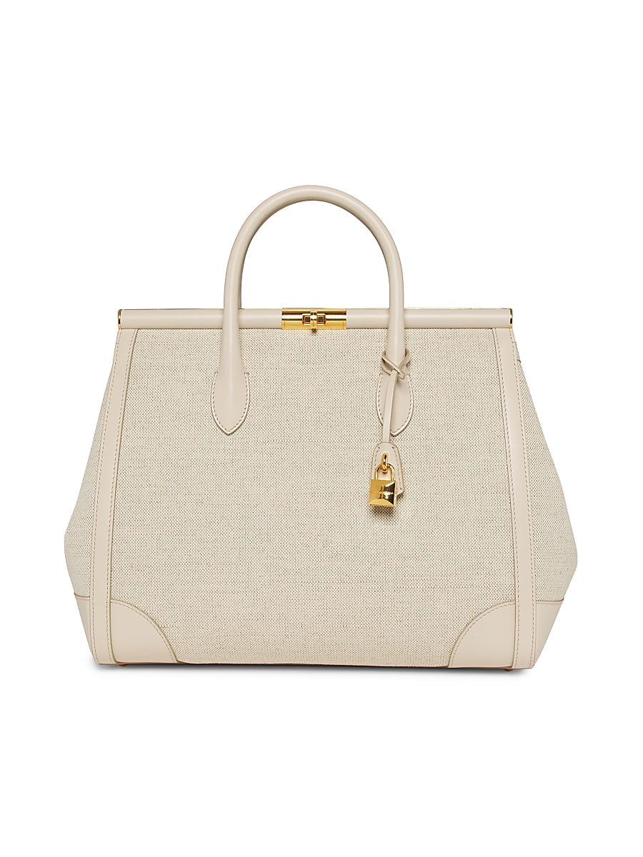 Marlene Textile & Leather Handbag
