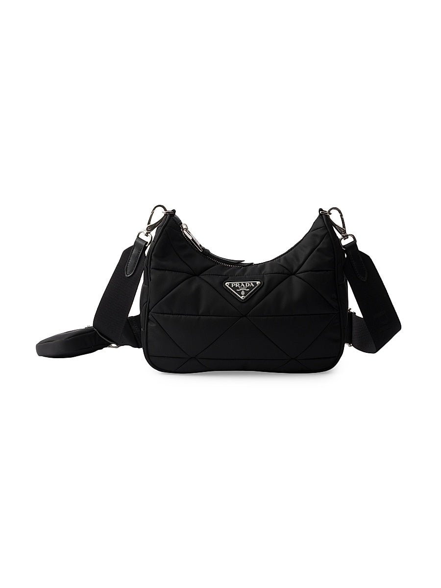 Padded Re-Nylon Shoulder Bag