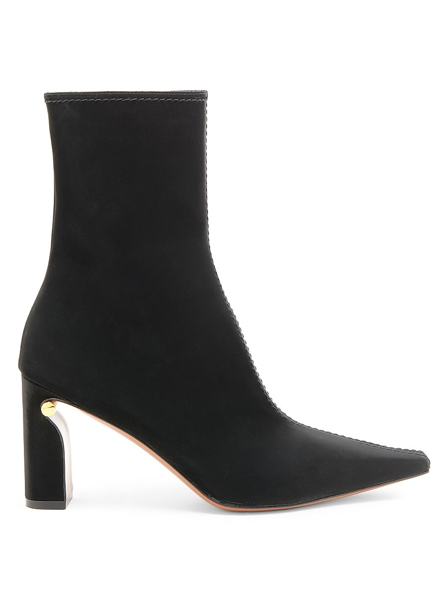 Faux Leather 80MM Ankle Boots