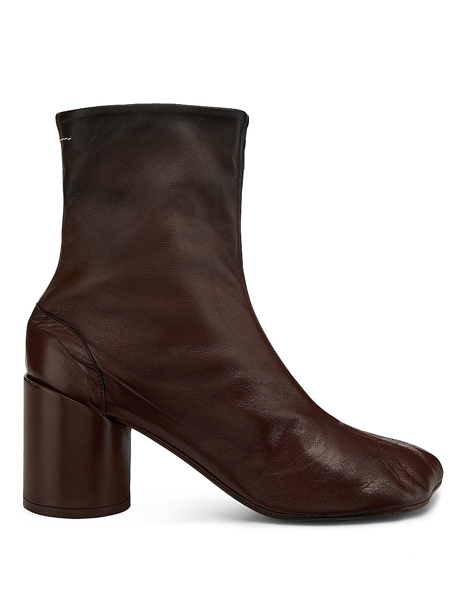 70MM Leather Ankle Boots