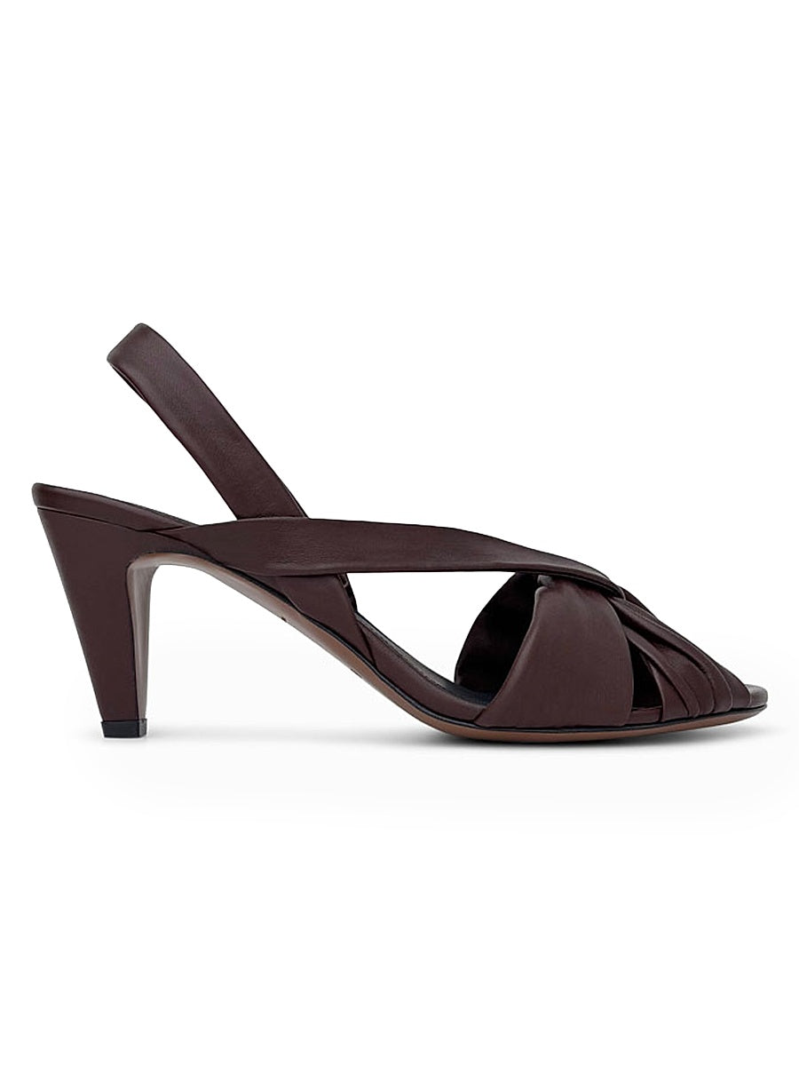 Naos 65MM Leather Slingback Sandals