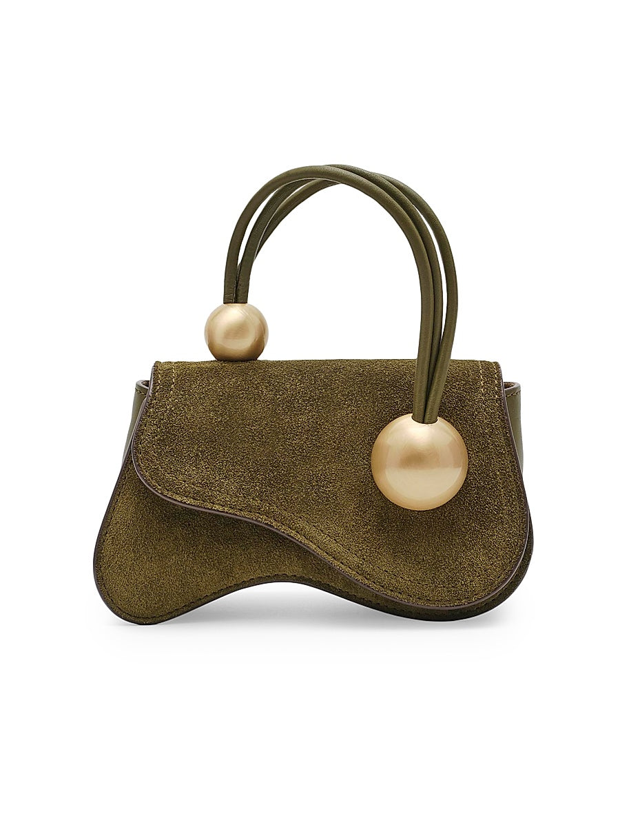Kazia Nano Suede Top Handle Bag