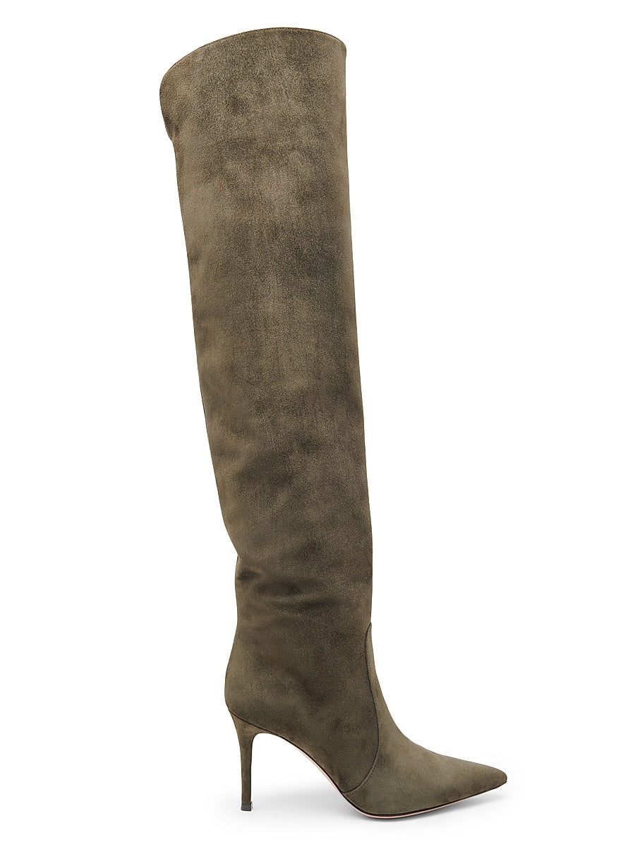 Hansen 85MM Suede Knee-High Boots