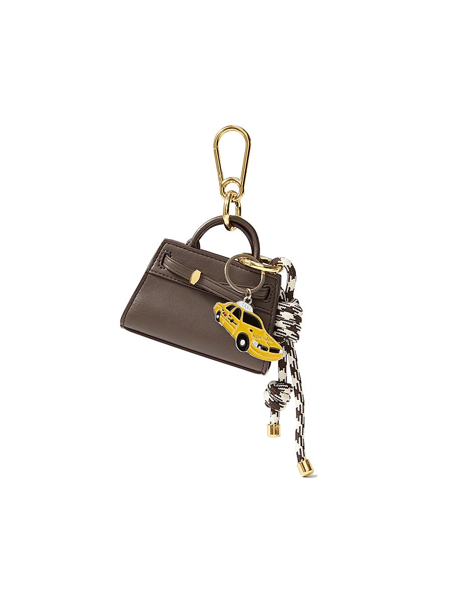 Dash Faux Leather Bag Charm