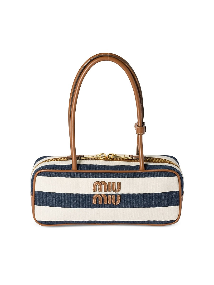 Beau Canvas and Leather Top Handle Bag