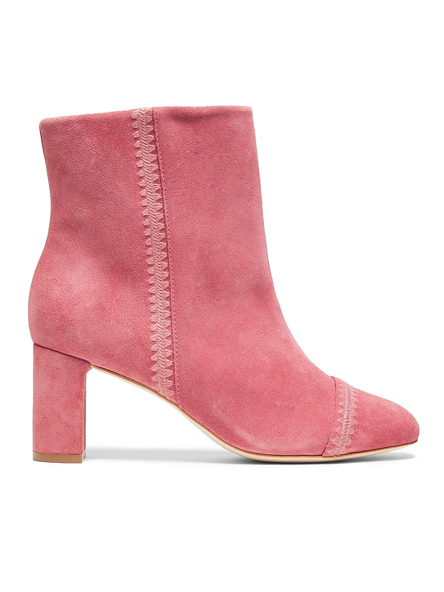 Peyton 70MM Suede Crochet Ankle Boots