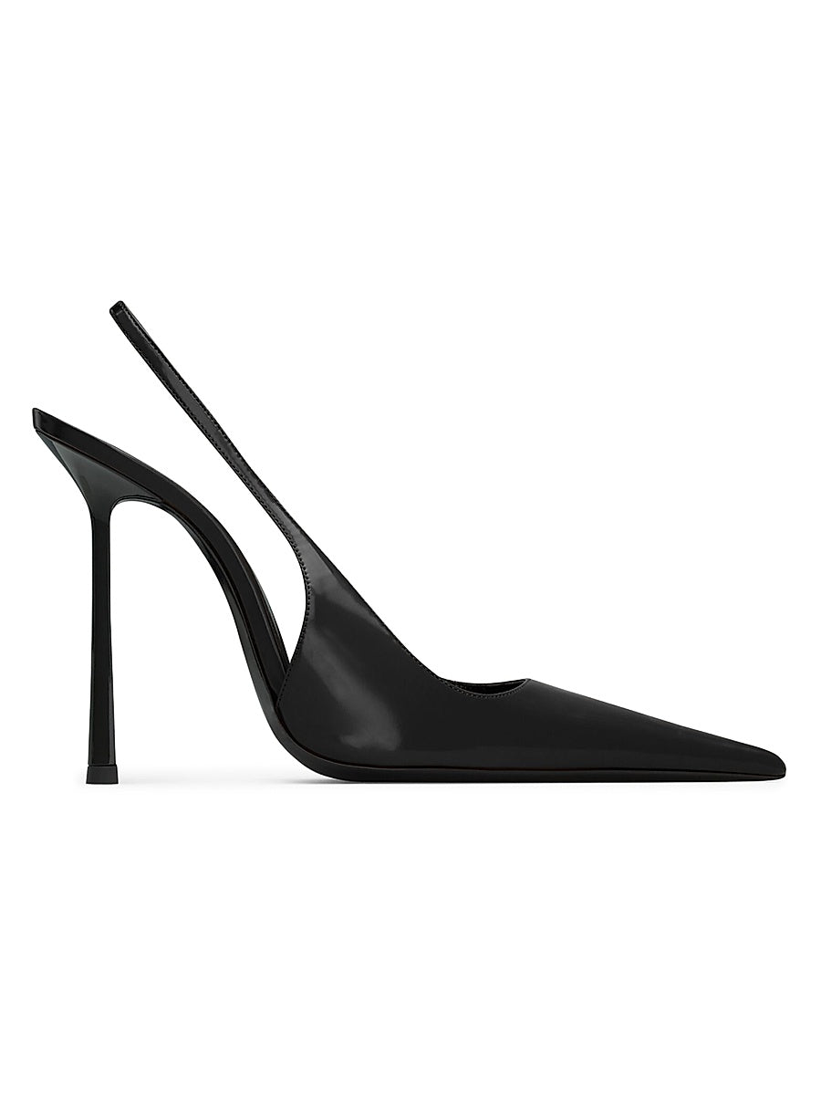 Vendome Slingback Pumps in Glazed Leather