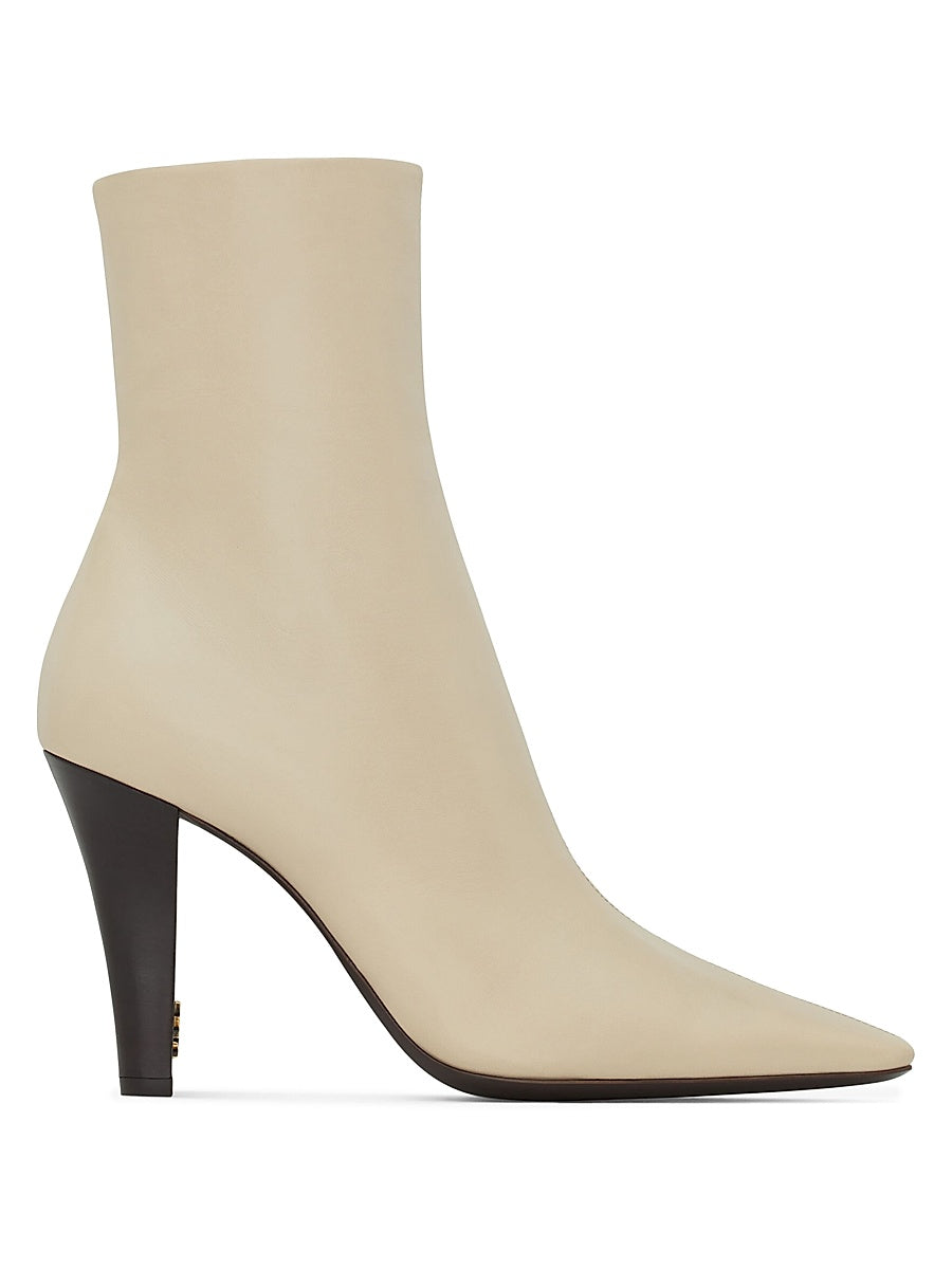 Jill Booties in Smooth Leather