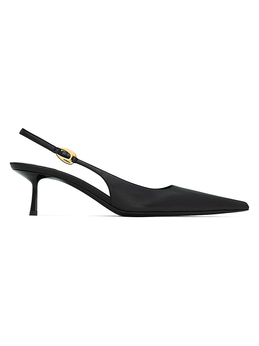 Vendome Slingback Pumps in Smooth Leather