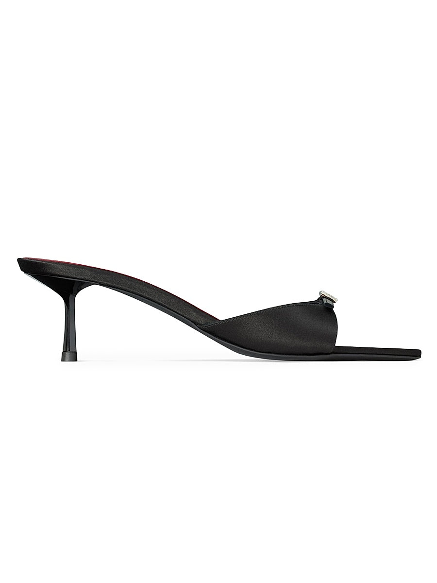 Daisy Mules in Satin Crepe