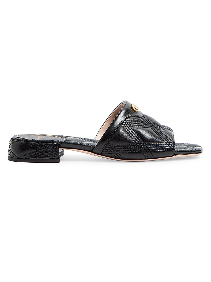 Quiltie 67 Quilted Nappa Leather 20MM Slide Sandals