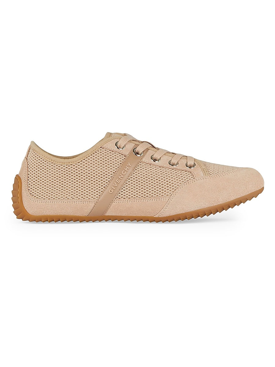 Slim Sneakers in Mesh and Suede