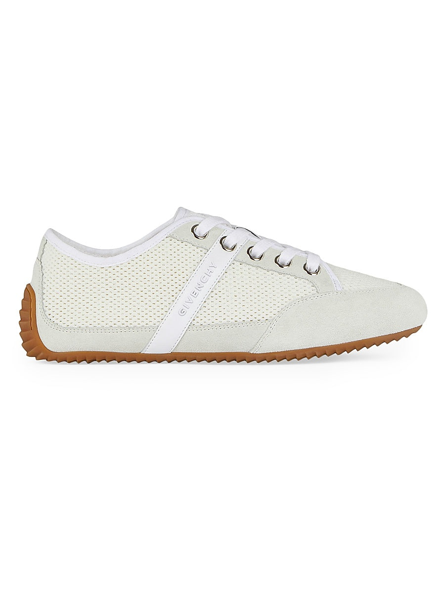 Slim Sneakers in Mesh and Suede
