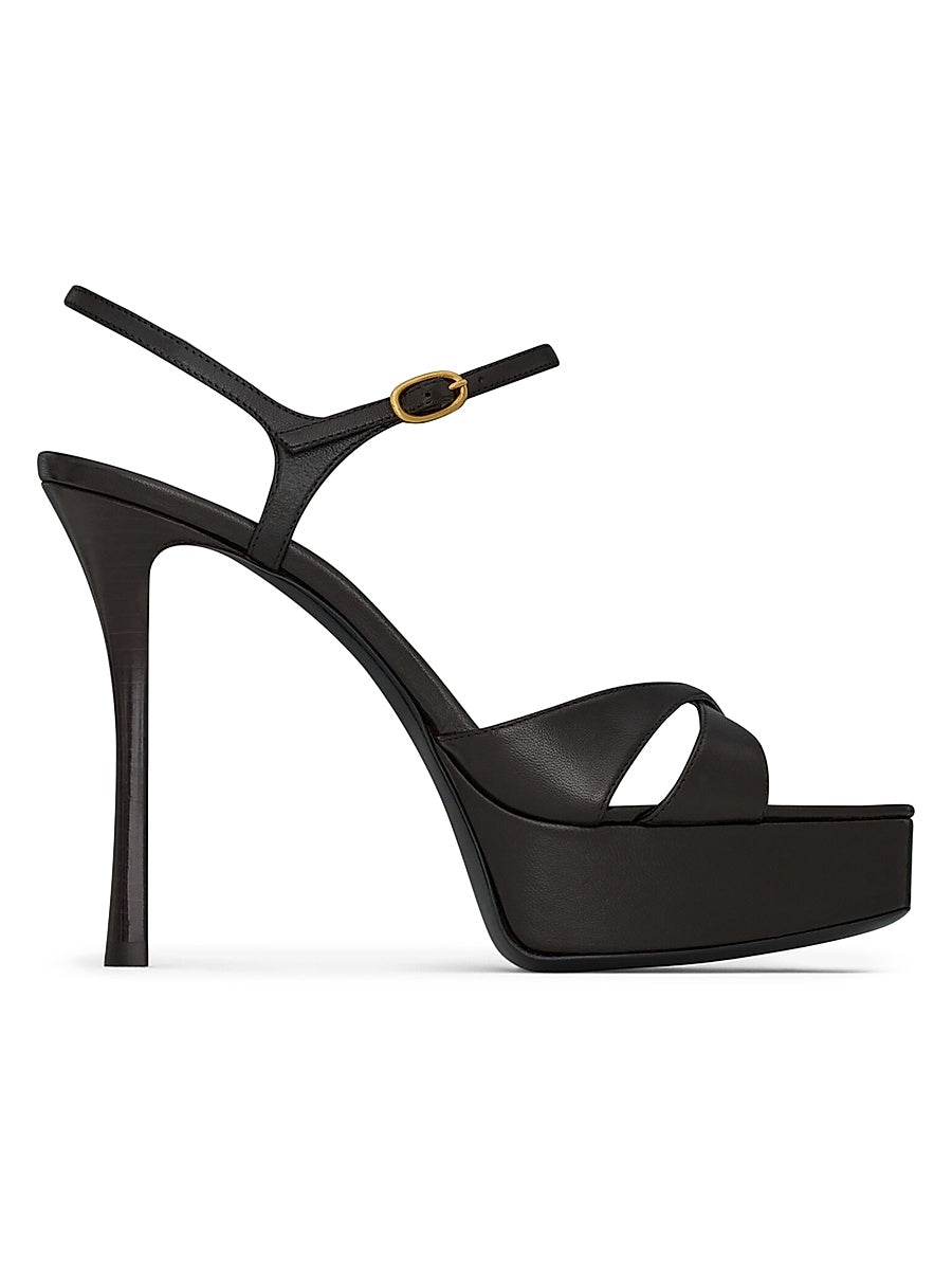 Debbie Platform Sandals in Smooth Leather